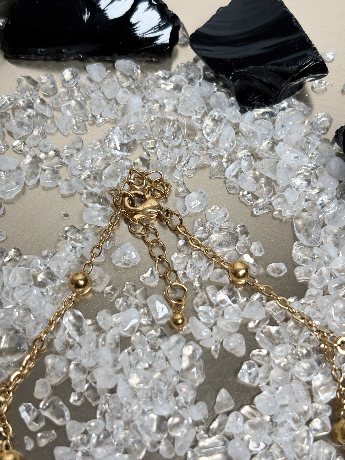 Fußkettchen Gold Edelstahl – maritimes Design mit Seestern & Muschel