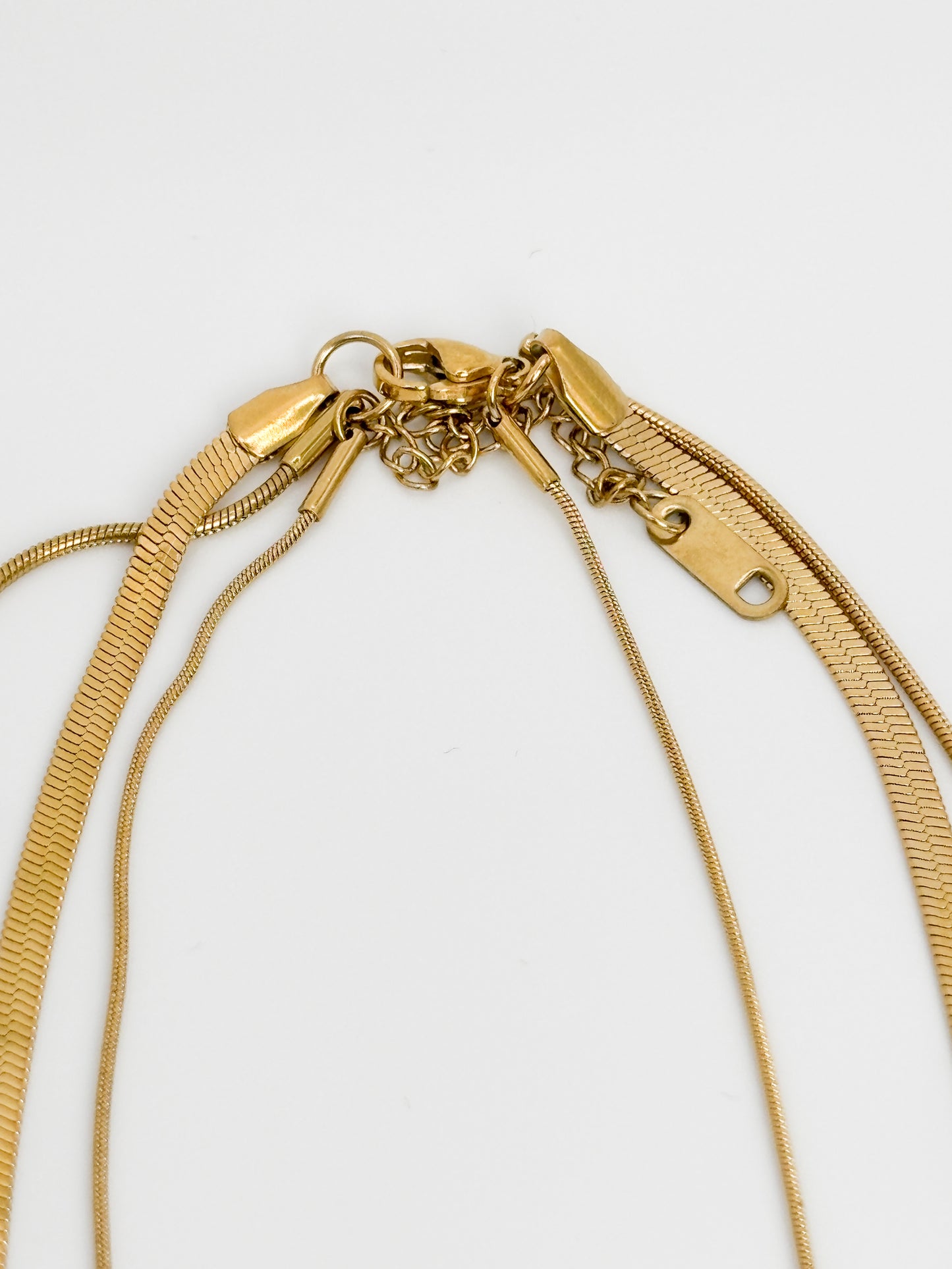 3-lagige Halskette aus Edelstahl vergoldet – Damen Schmuck Layering Kette Gold