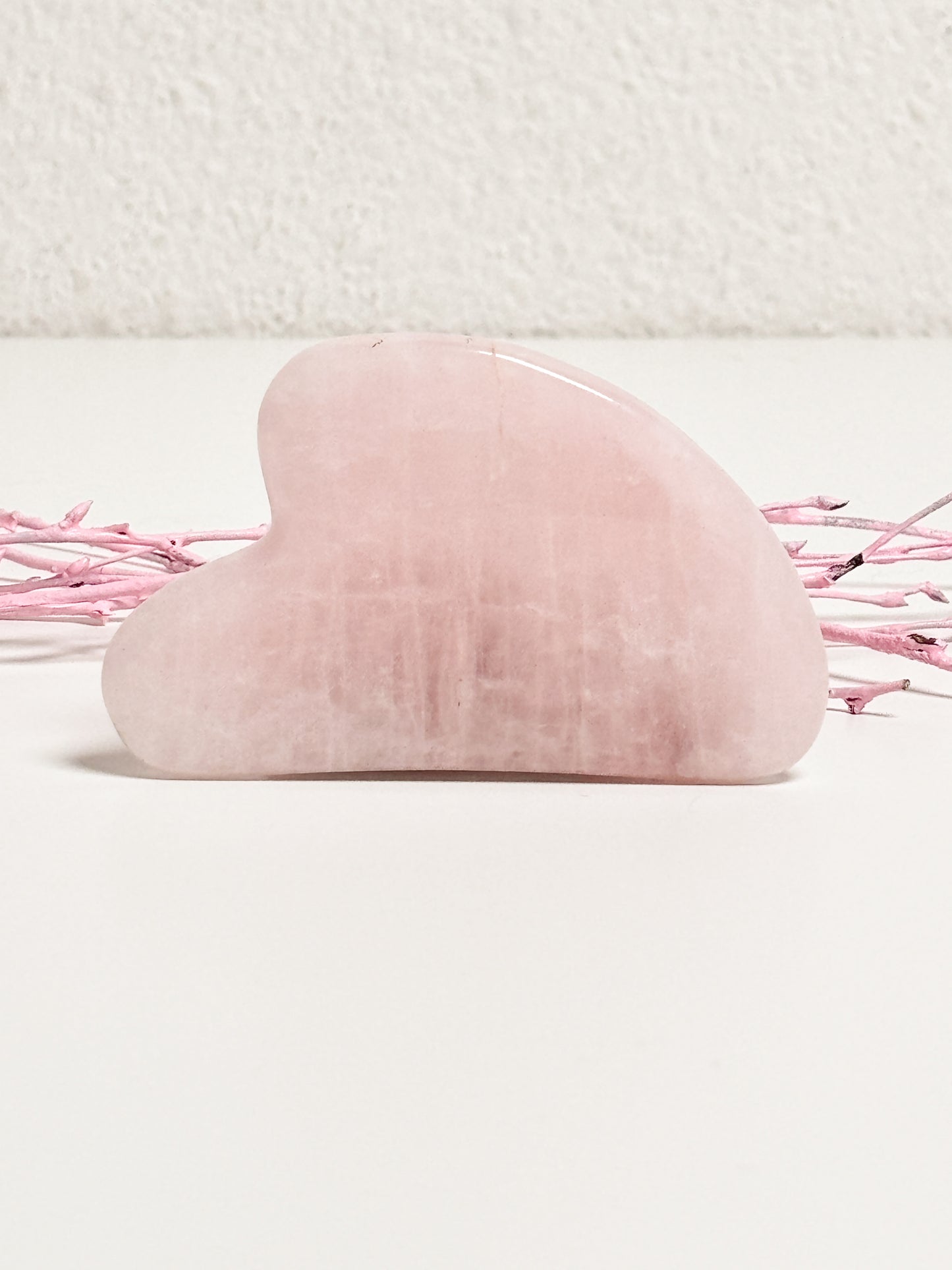 Natural Rose Quartz Gua Sha - Facial Massage for Radiant Skin | Pink Facial Massage Stone