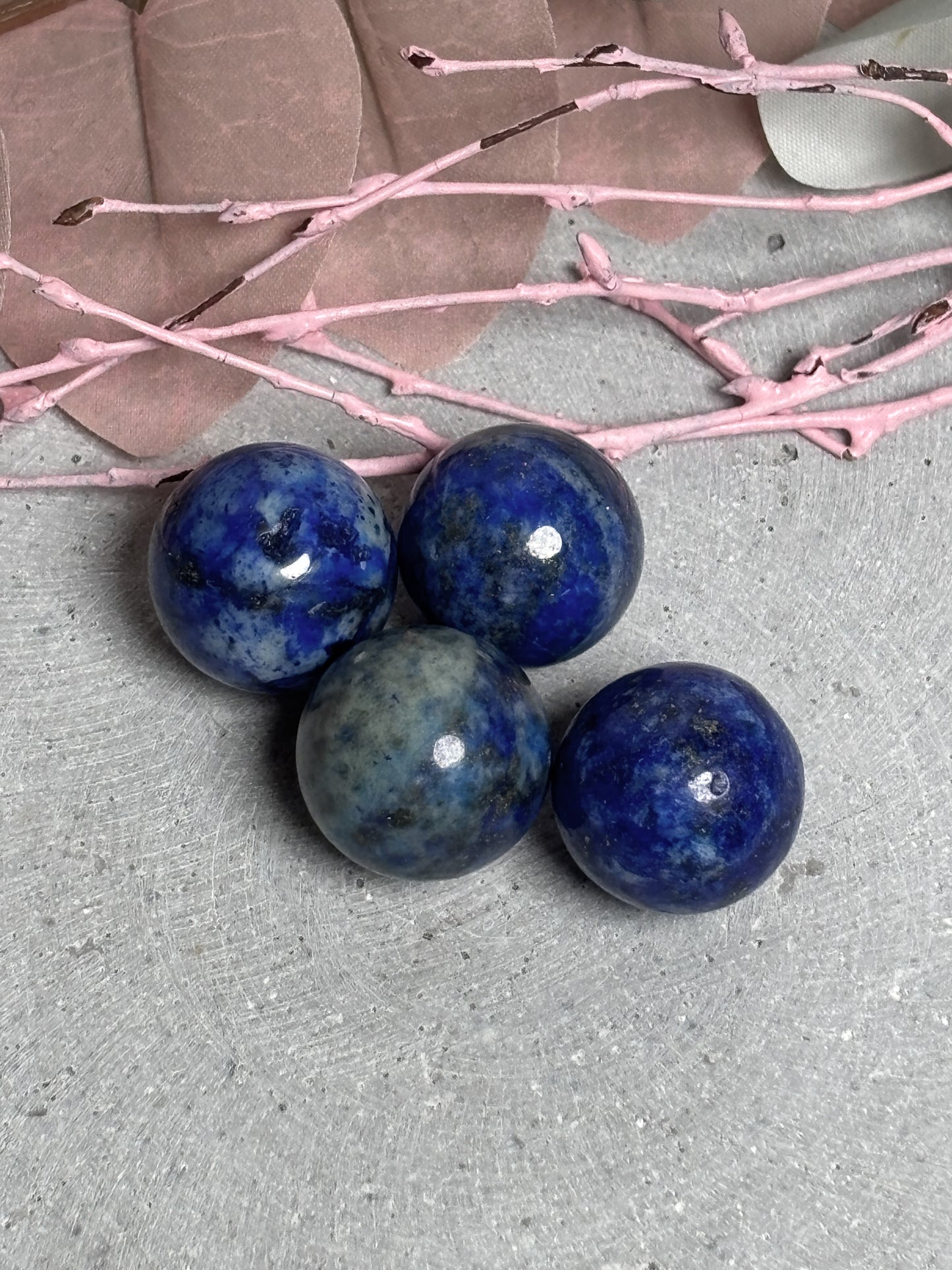 Mini Lapislazuli Kugeln Ca. 2cm | Edle Deko & Meditation | Natürlicher Lapislazuli Kristall