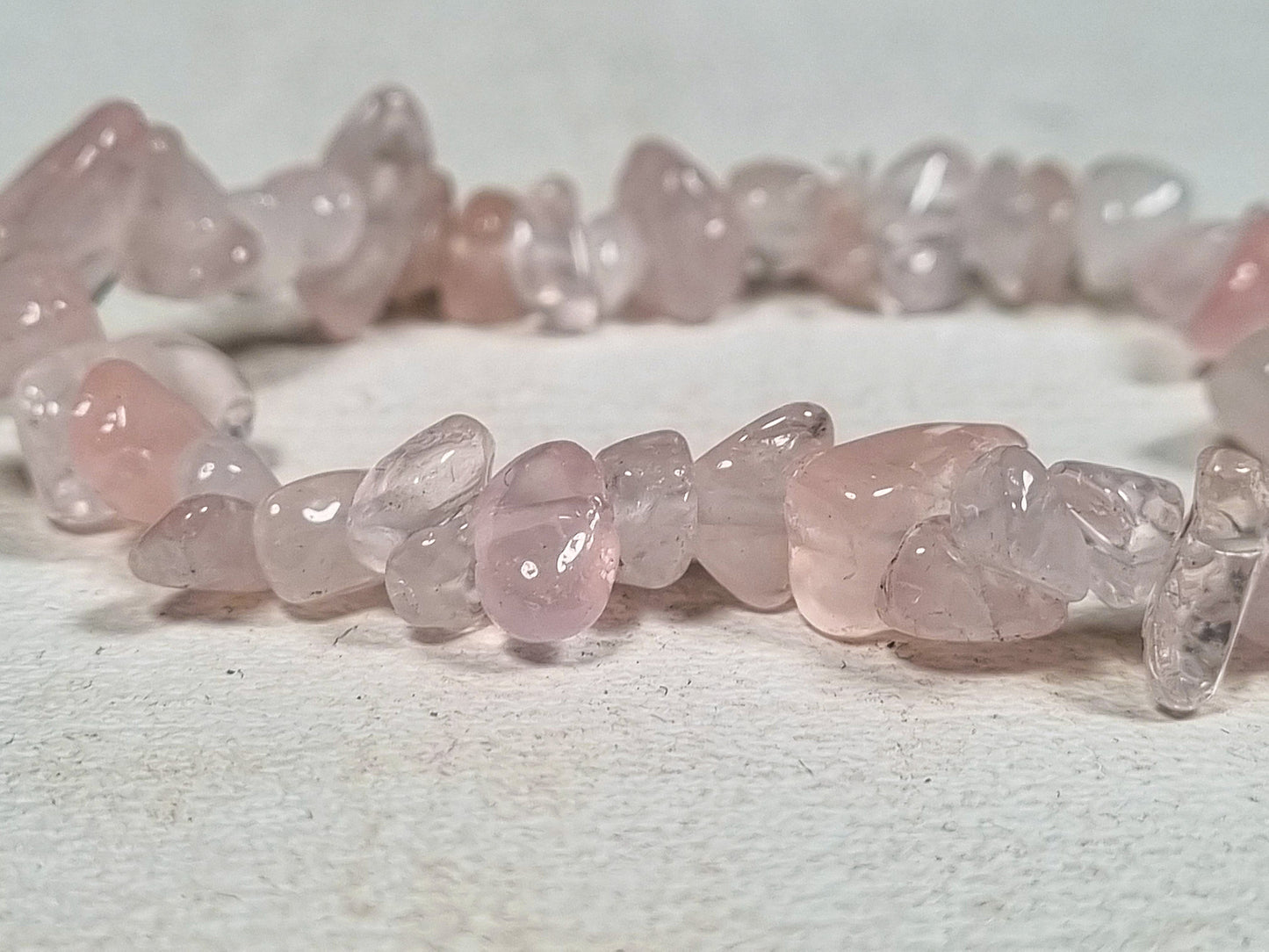 rose quartz splinter bracelet