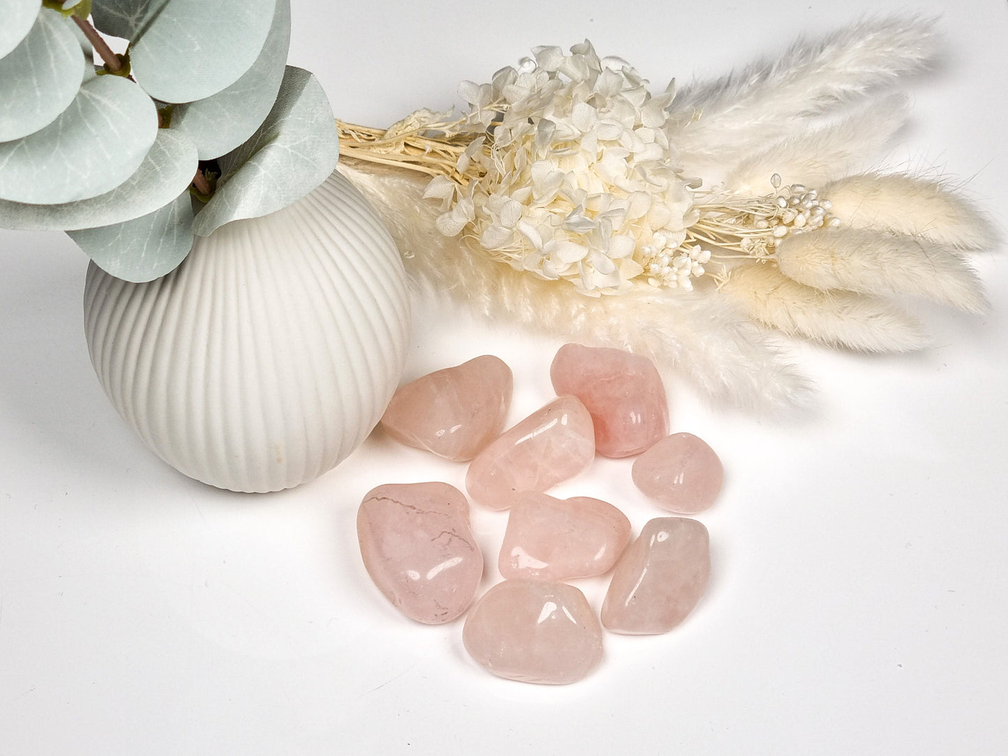 rose quartz tumbled stone