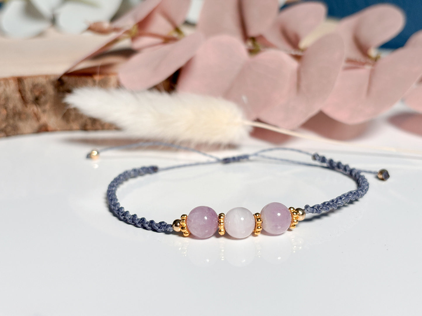 Macrame Bracelet Kunzite