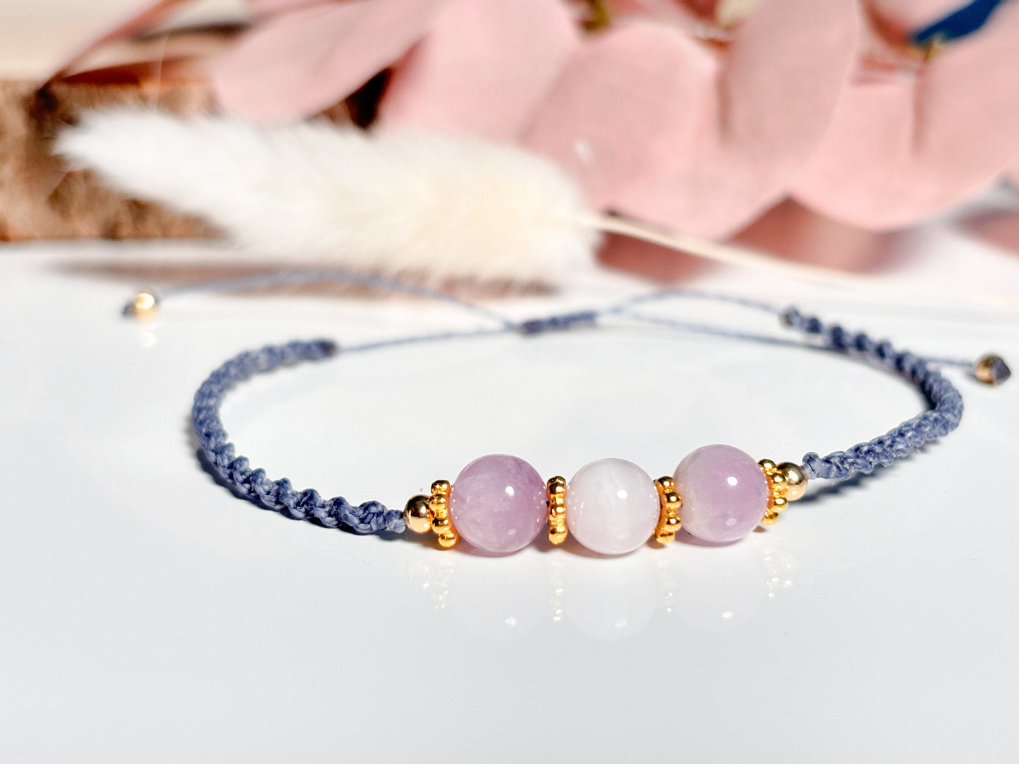 Macrame Bracelet Kunzite