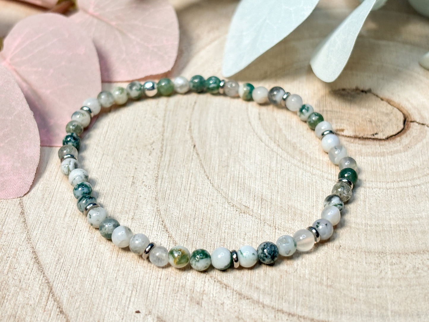 Tree Agate Bracelet for Grounding and Relaxation