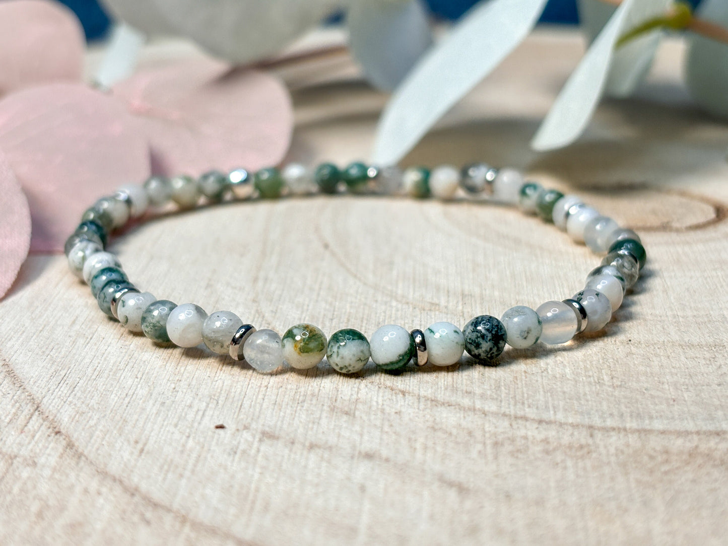 Tree Agate Bracelet for Grounding and Relaxation
