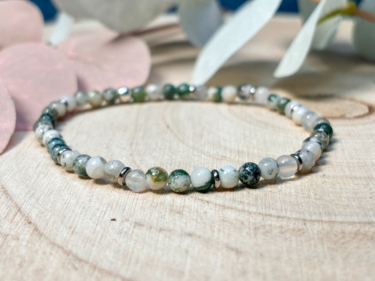 Tree Agate Bracelet for Grounding and Relaxation