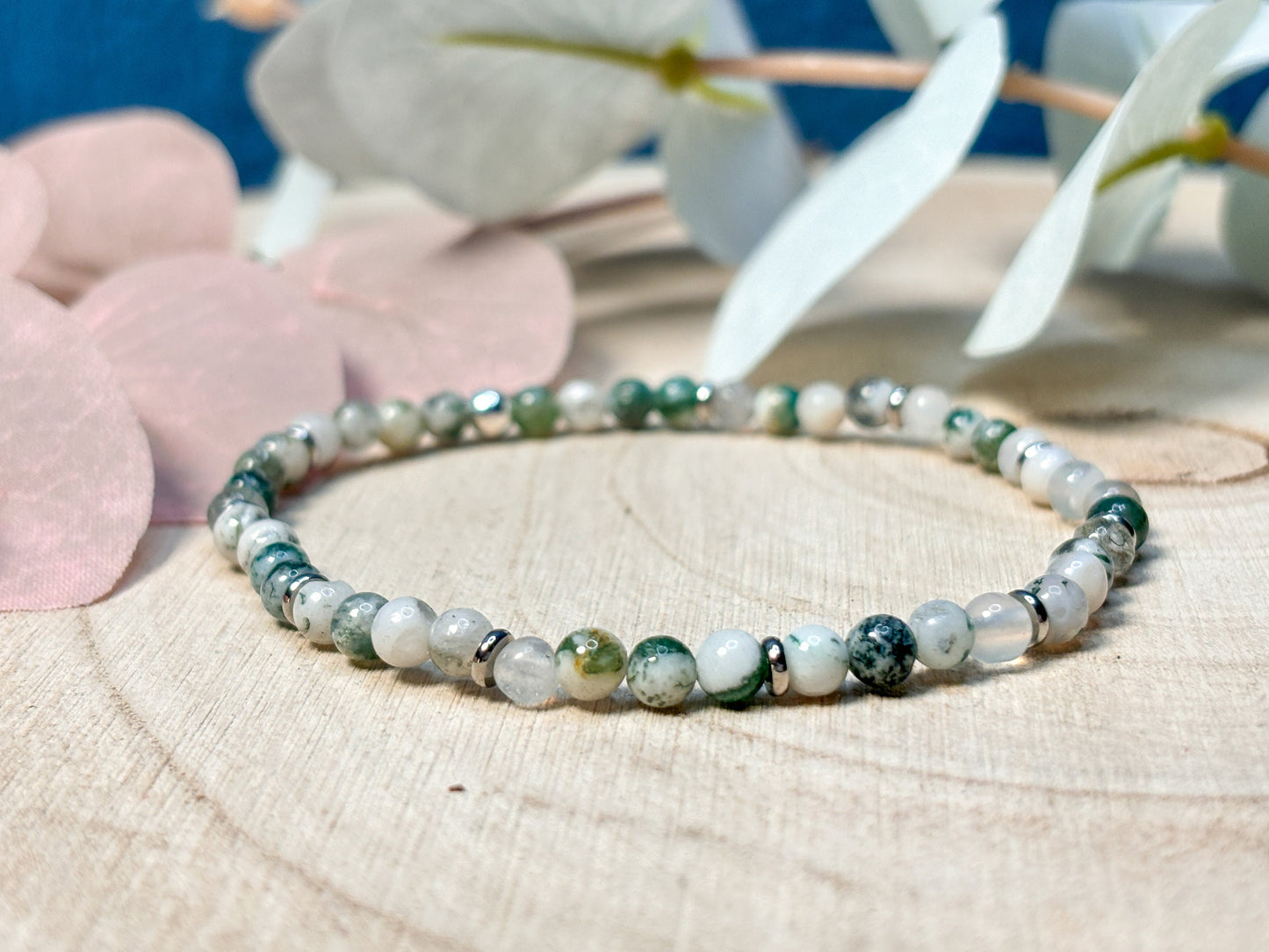 Tree Agate Bracelet for Grounding and Relaxation