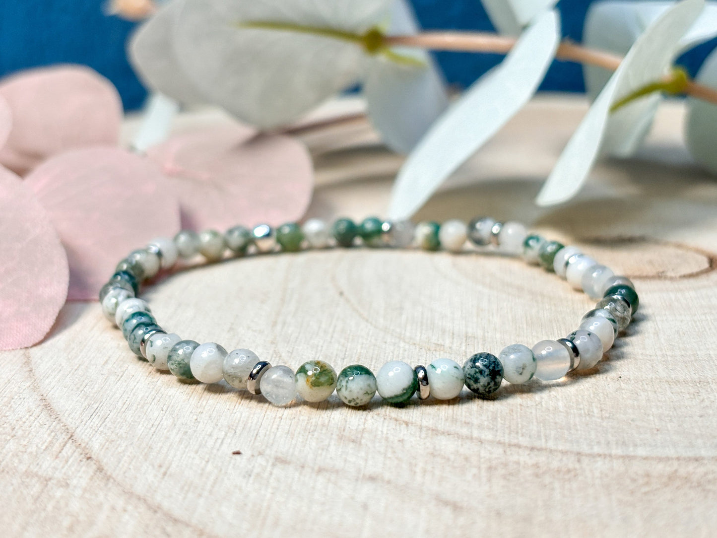 Tree Agate Bracelet for Grounding and Relaxation