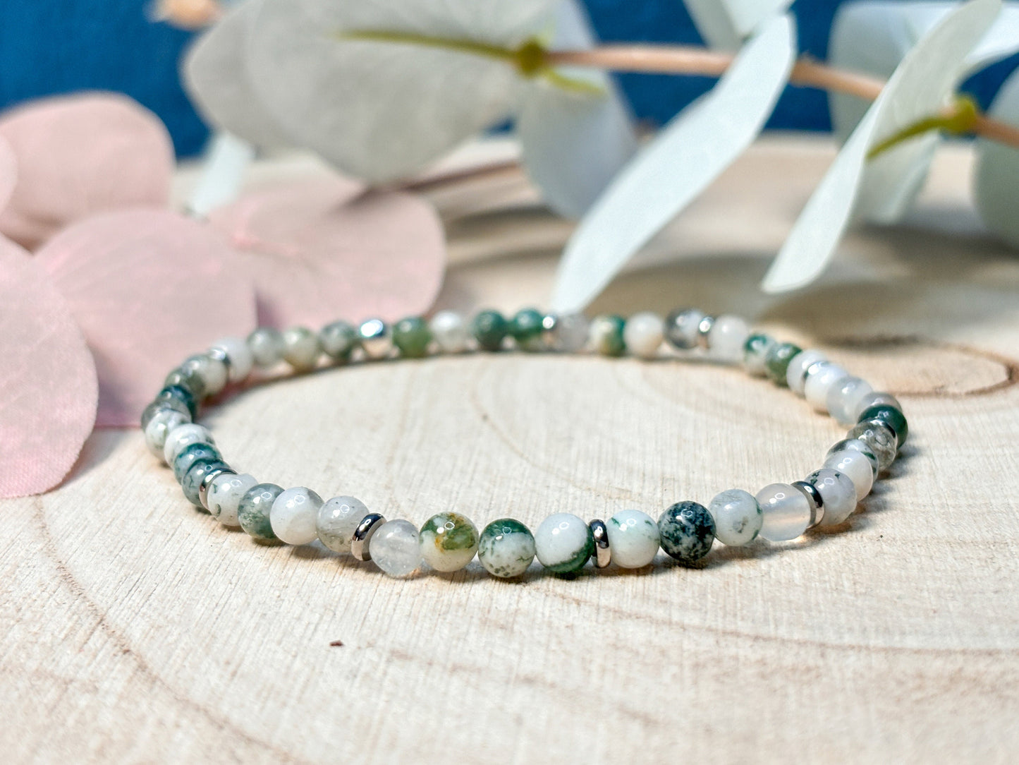 Tree Agate Bracelet for Grounding and Relaxation