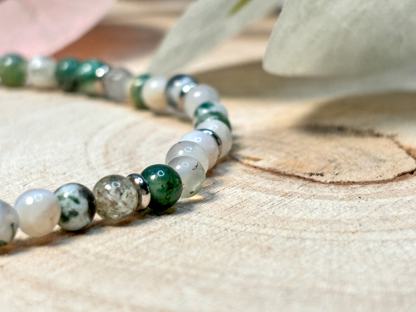 Tree Agate Bracelet for Grounding and Relaxation