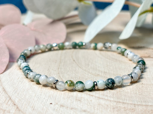Tree Agate Bracelet for Grounding and Relaxation