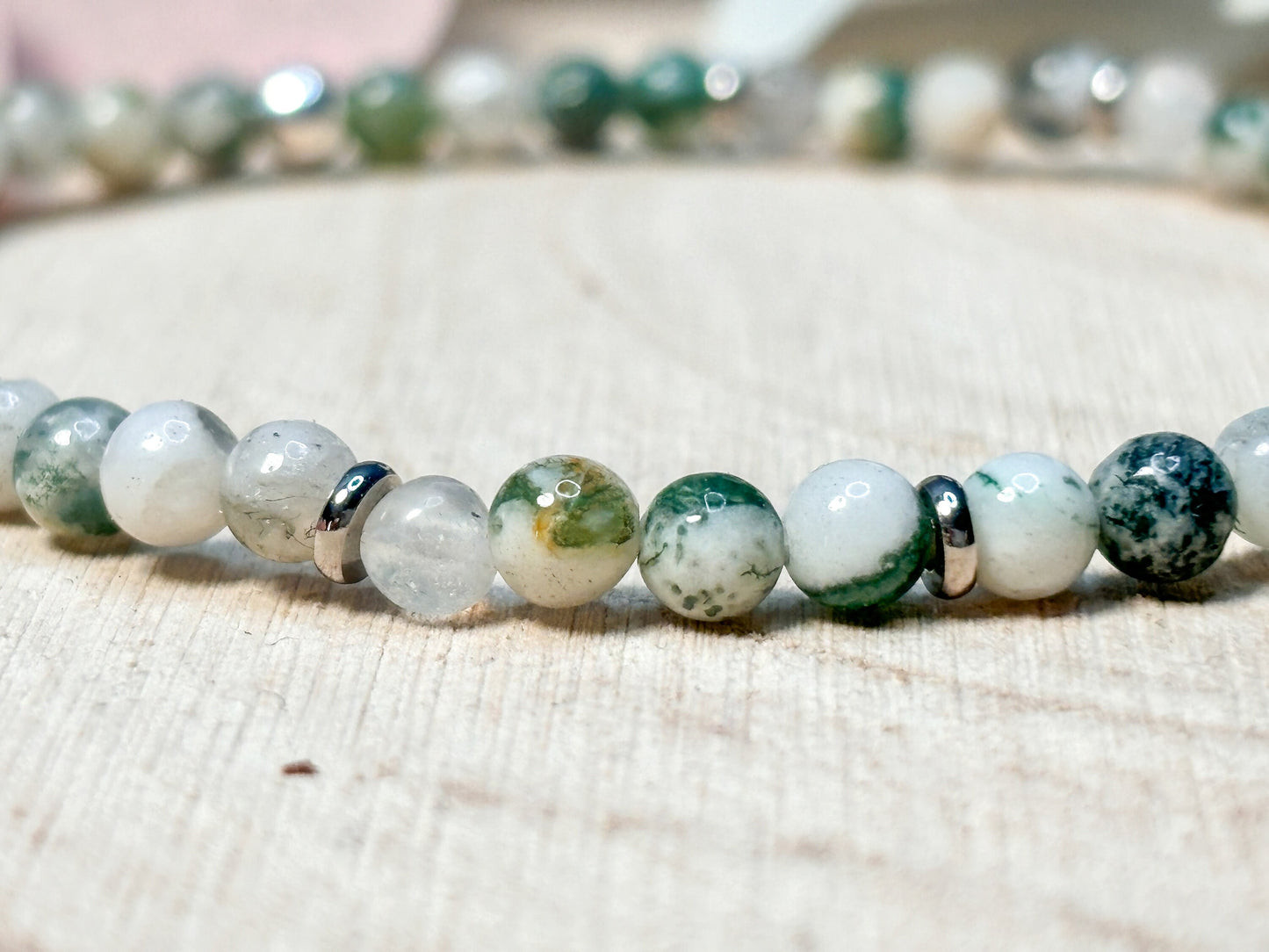 Tree Agate Bracelet for Grounding and Relaxation