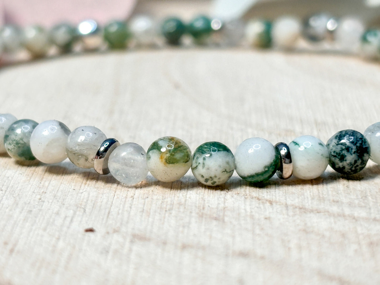 Tree Agate Bracelet for Grounding and Relaxation