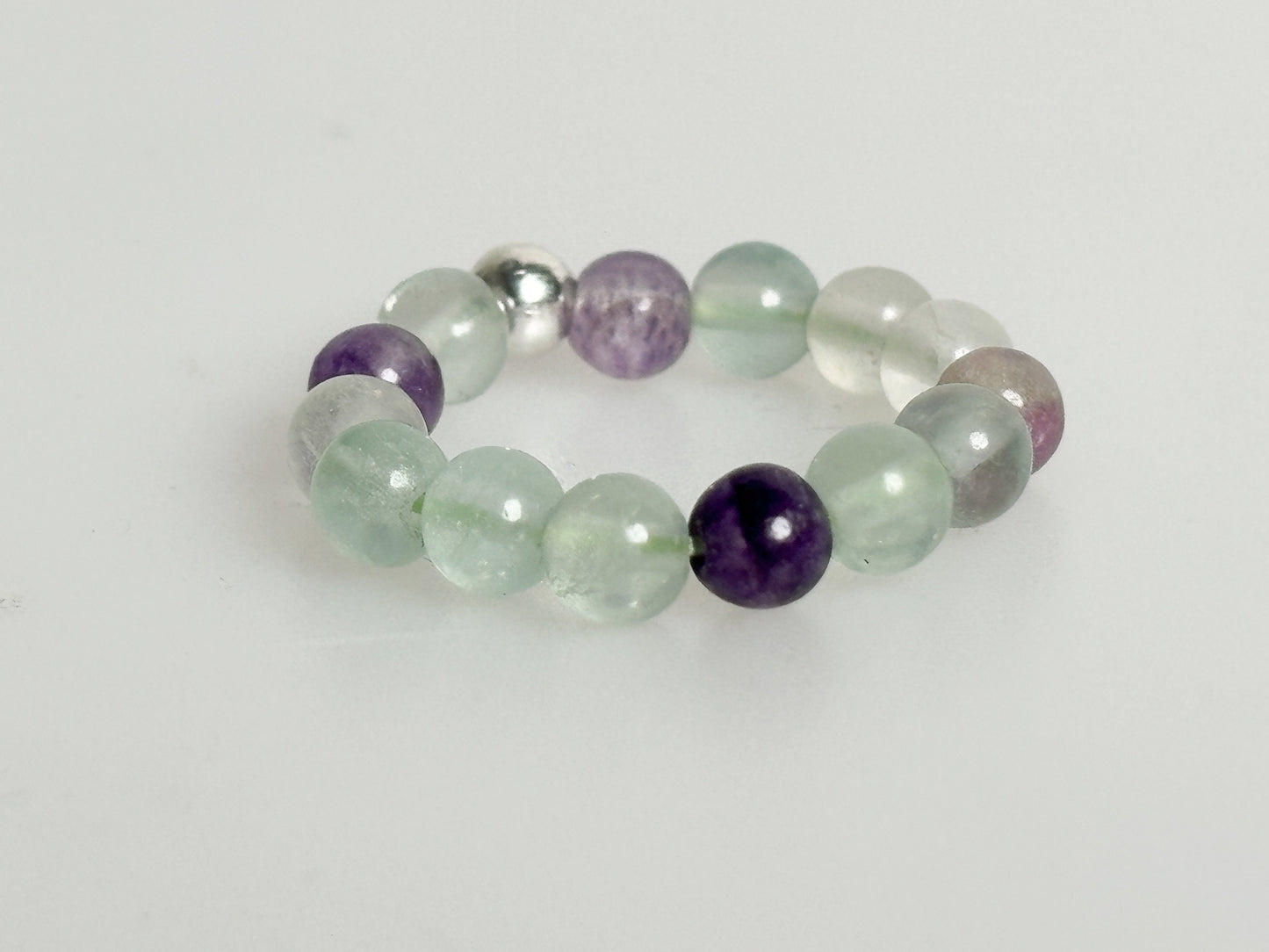 elastic ring fluorite| beads| 3.5mm rainbow fluorite| clarity| order