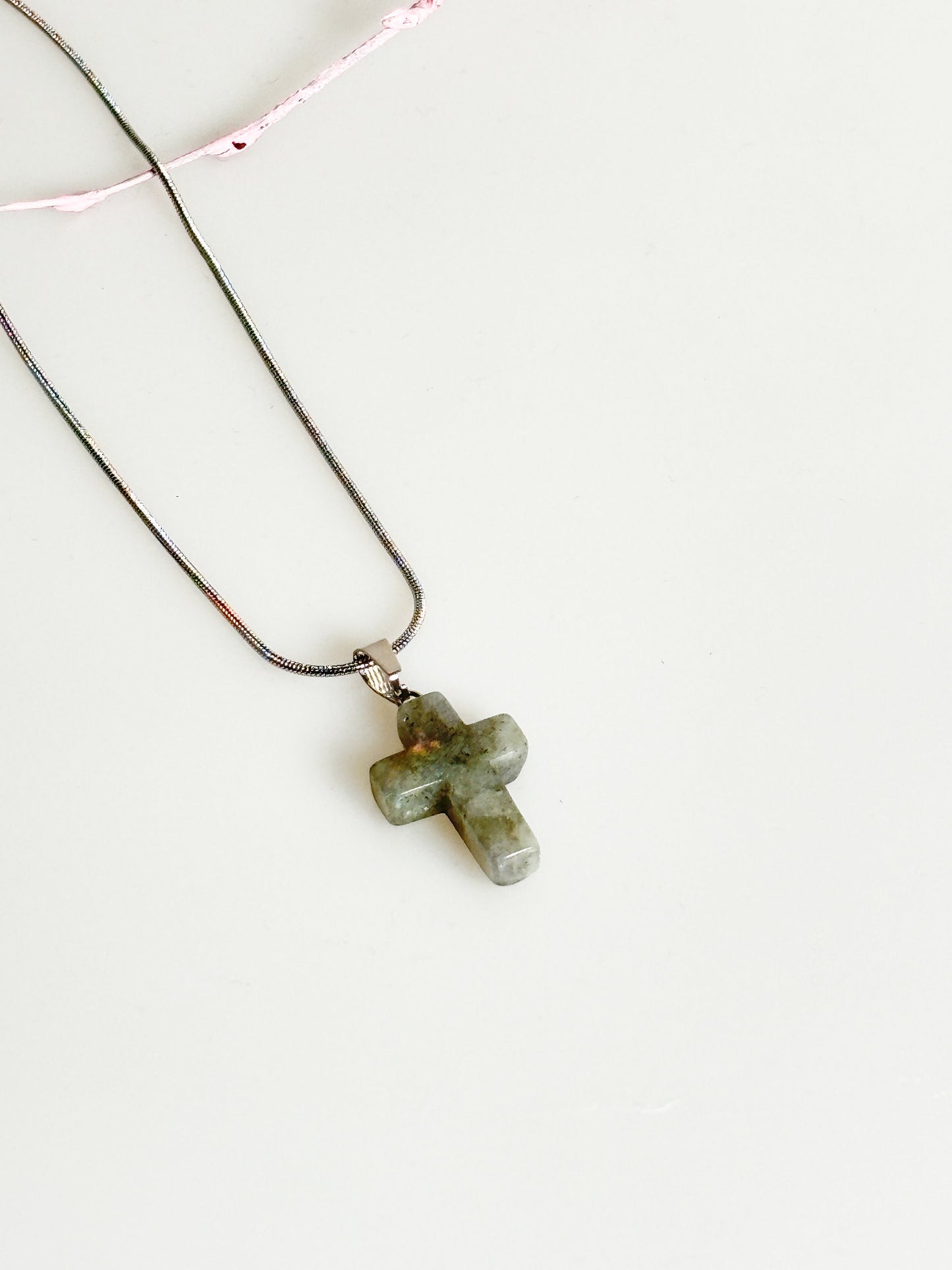 Labradorite Cross Pendant | Gemstone | Healing Stone | Crystal | Intuition and Protection