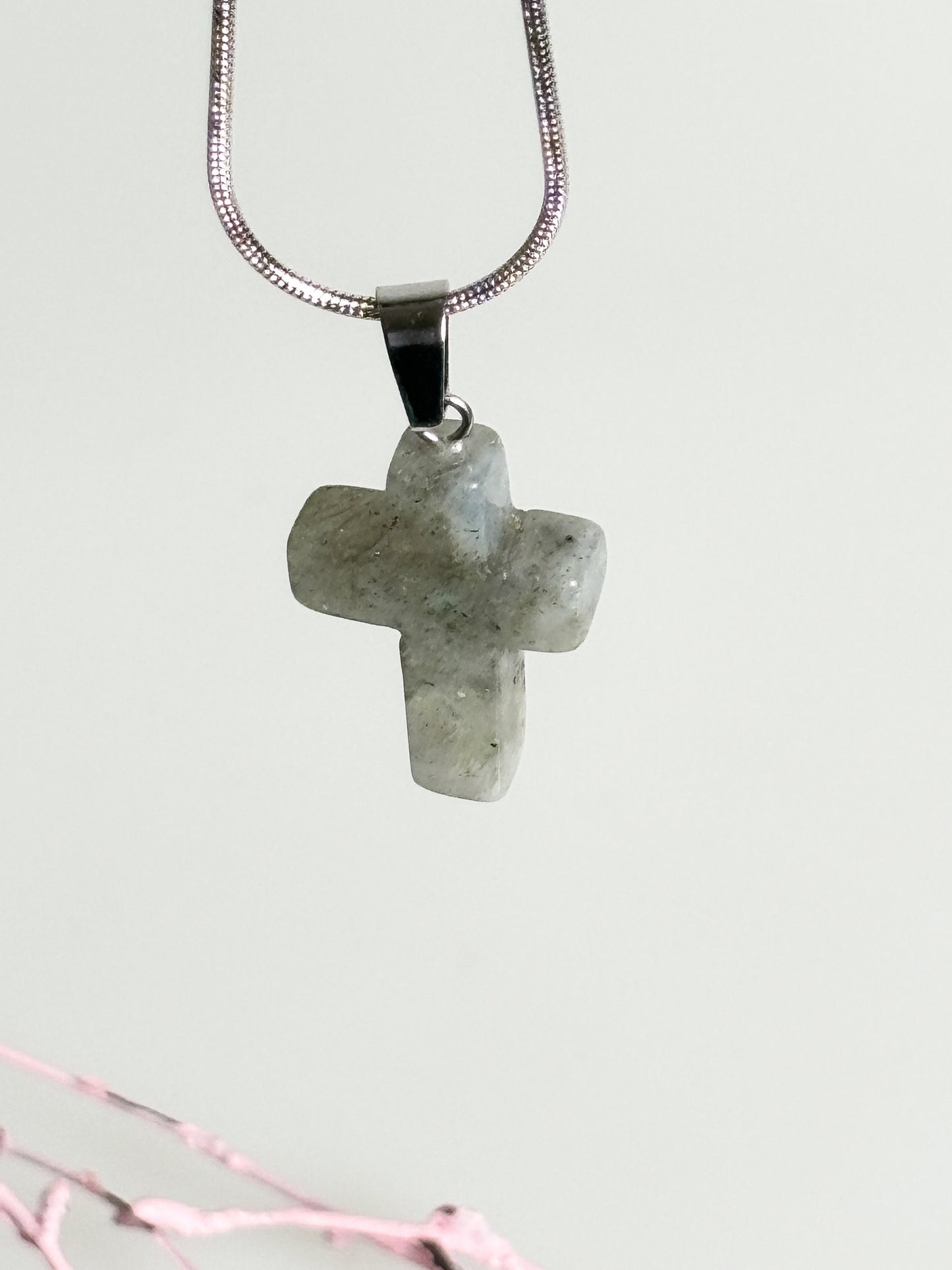 Labradorite Cross Pendant | Gemstone | Healing Stone | Crystal | Intuition and Protection