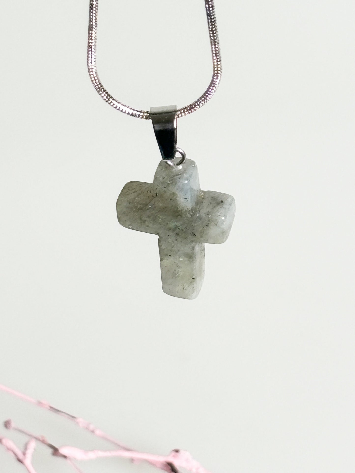 Labradorite Cross Pendant | Gemstone | Healing Stone | Crystal | Intuition and Protection