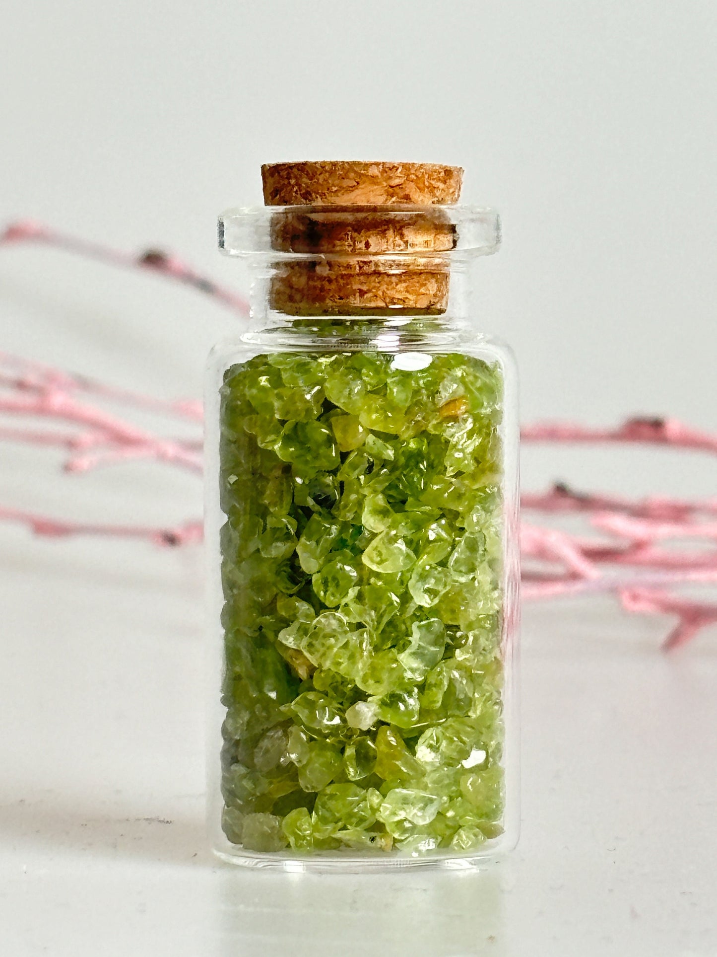 Crystal Confetti | Gemstone Glass Bottles | Crystal Jars | Gemstone Crystal Bottles | Reiki Crystals | Chakra Crystals