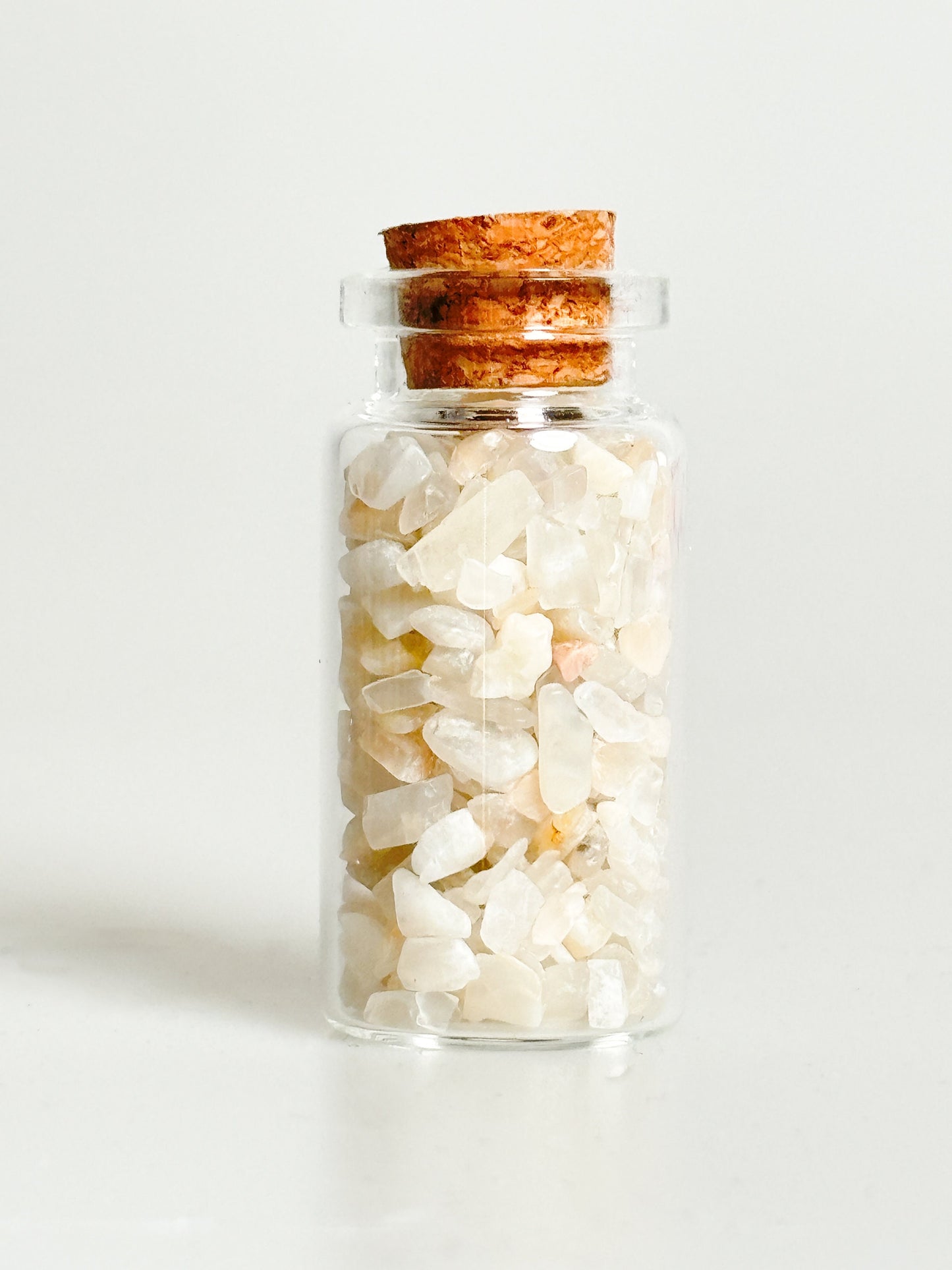 Crystal Confetti | Gemstone Glass Bottles | Crystal Jars | Gemstone Crystal Bottles | Reiki Crystals | Chakra Crystals
