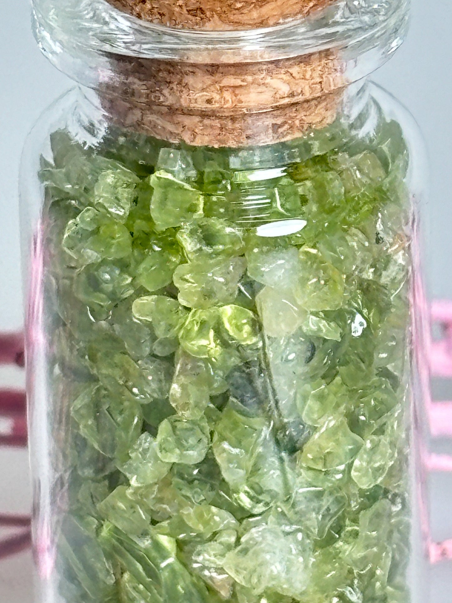 Crystal Confetti | Gemstone Glass Bottles | Crystal Jars | Gemstone Crystal Bottles | Reiki Crystals | Chakra Crystals