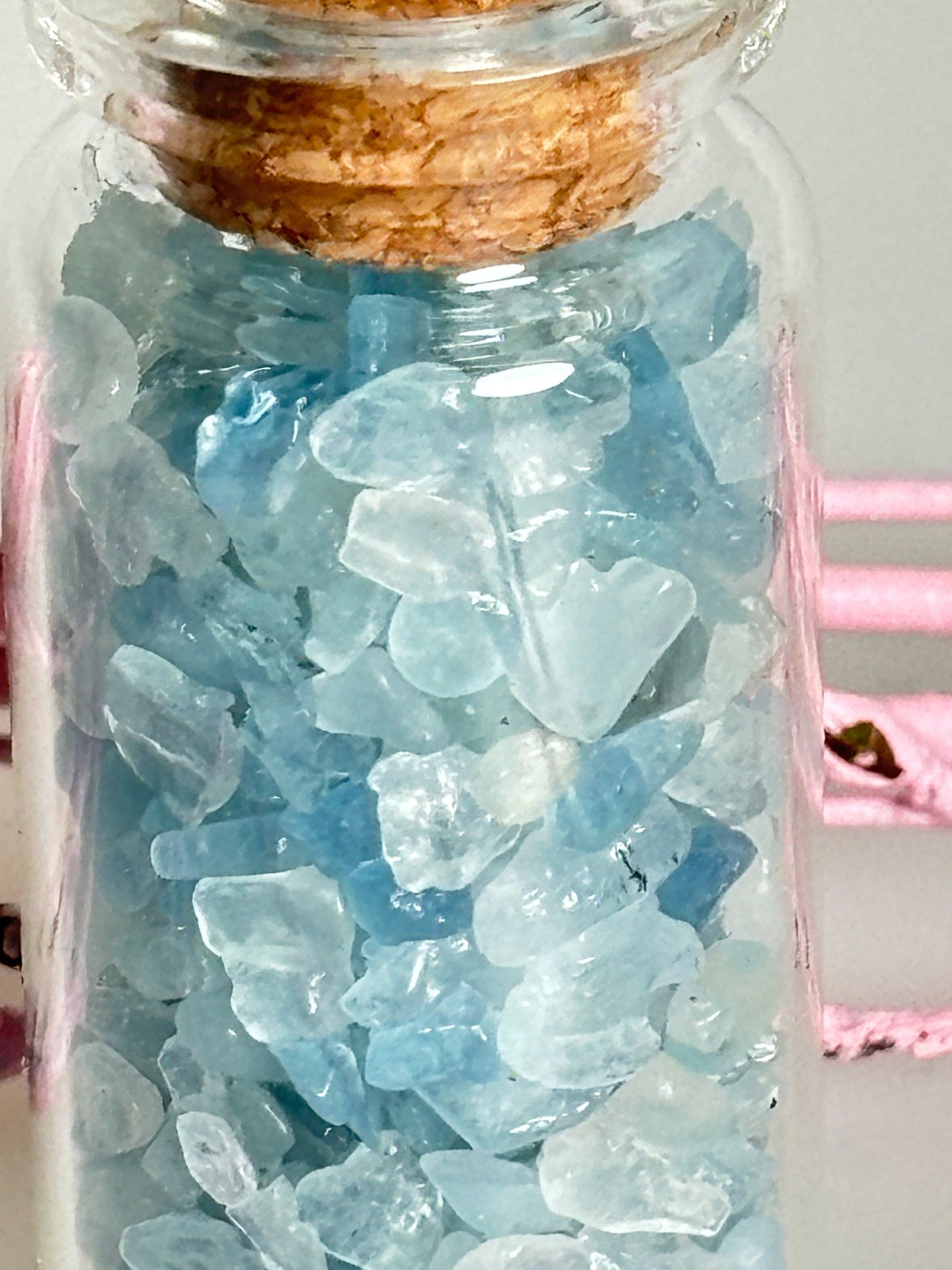 Crystal Confetti | Gemstone Glass Bottles | Crystal Jars | Gemstone Crystal Bottles | Reiki Crystals | Chakra Crystals