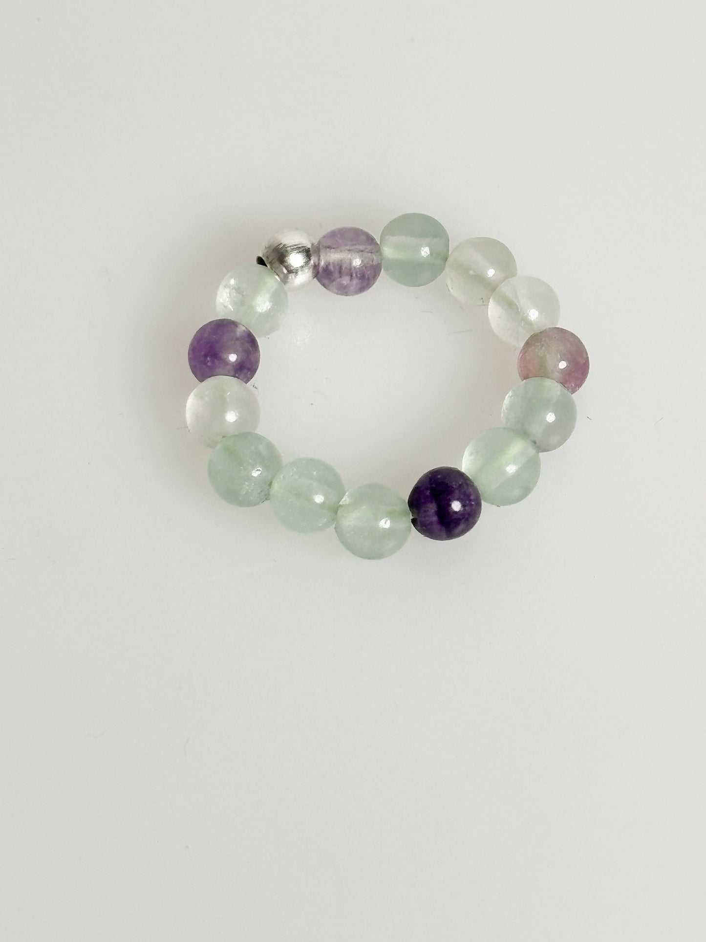 elastic ring fluorite| beads| 3.5mm rainbow fluorite| clarity| order