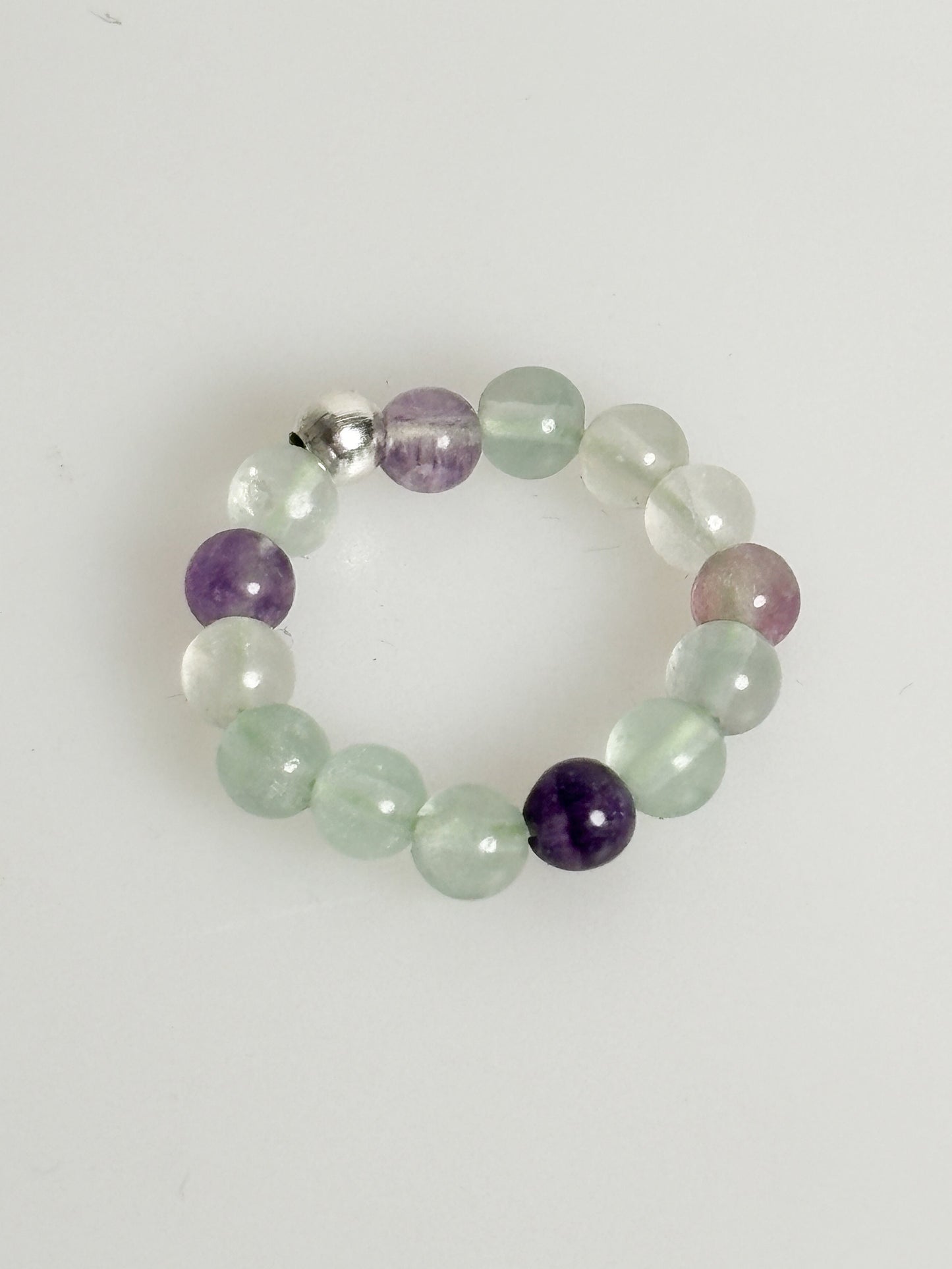 elastic ring fluorite| beads| 3.5mm rainbow fluorite| clarity| order