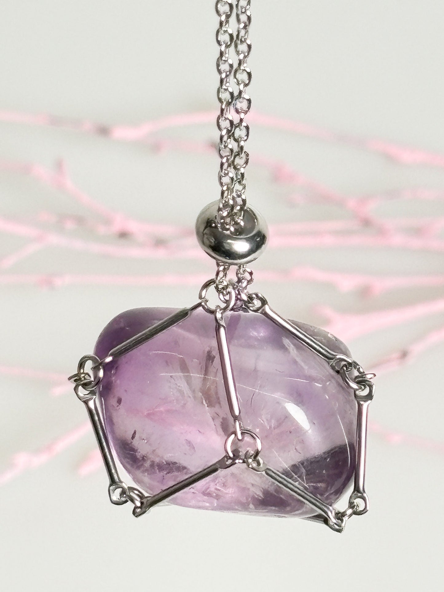 Chain for tumbled stones | Cage chain | Gemstone net chain | Gemstones