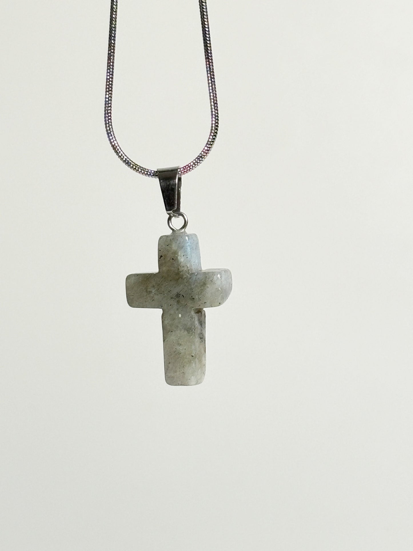 Labradorite Cross Pendant | Gemstone | Healing Stone | Crystal | Intuition and Protection