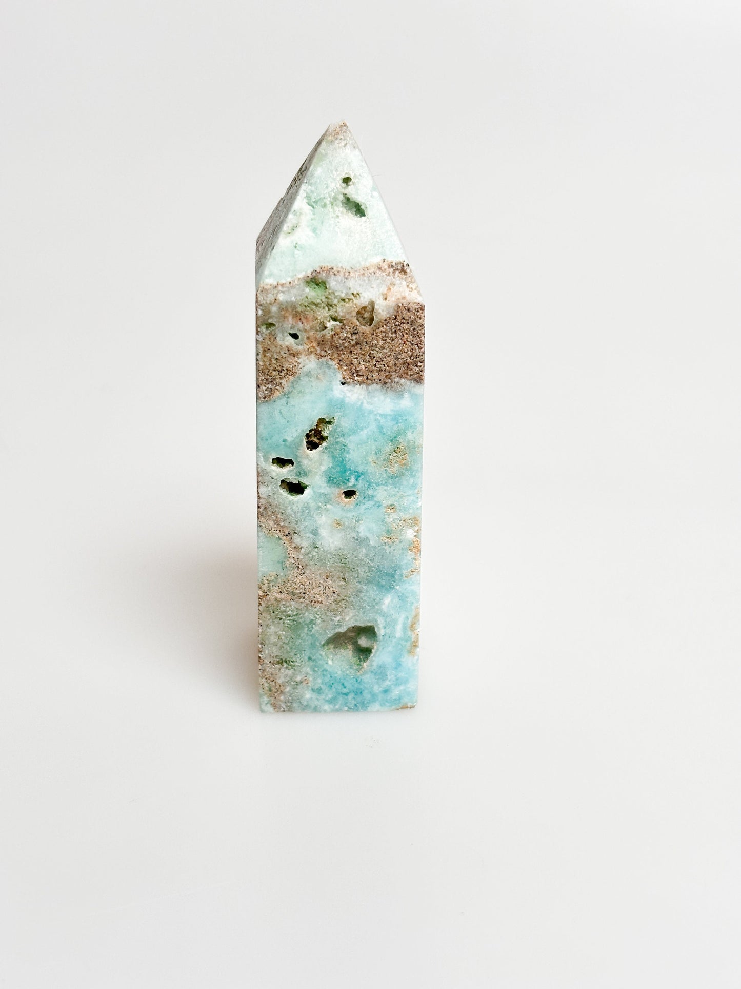 Sea Breeze Magic: Caribbean Calcite Tower for Home and Office