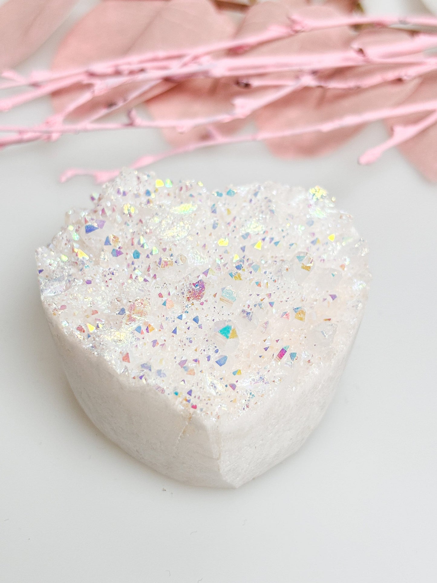Magical Angel Aura Crystal Heart - Energy and Beauty Combined
