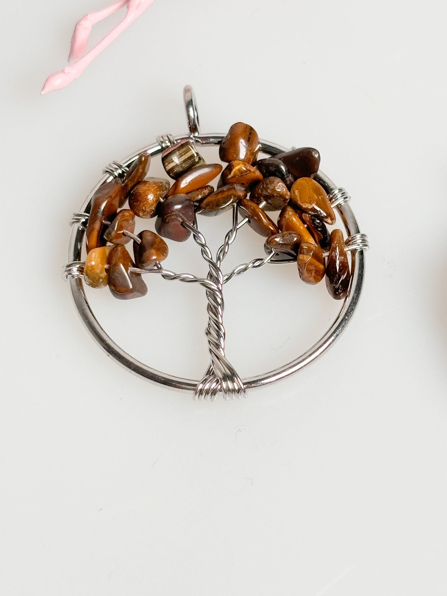 Tree of Life Pendant with Tiger Eye – Natural Harmony
