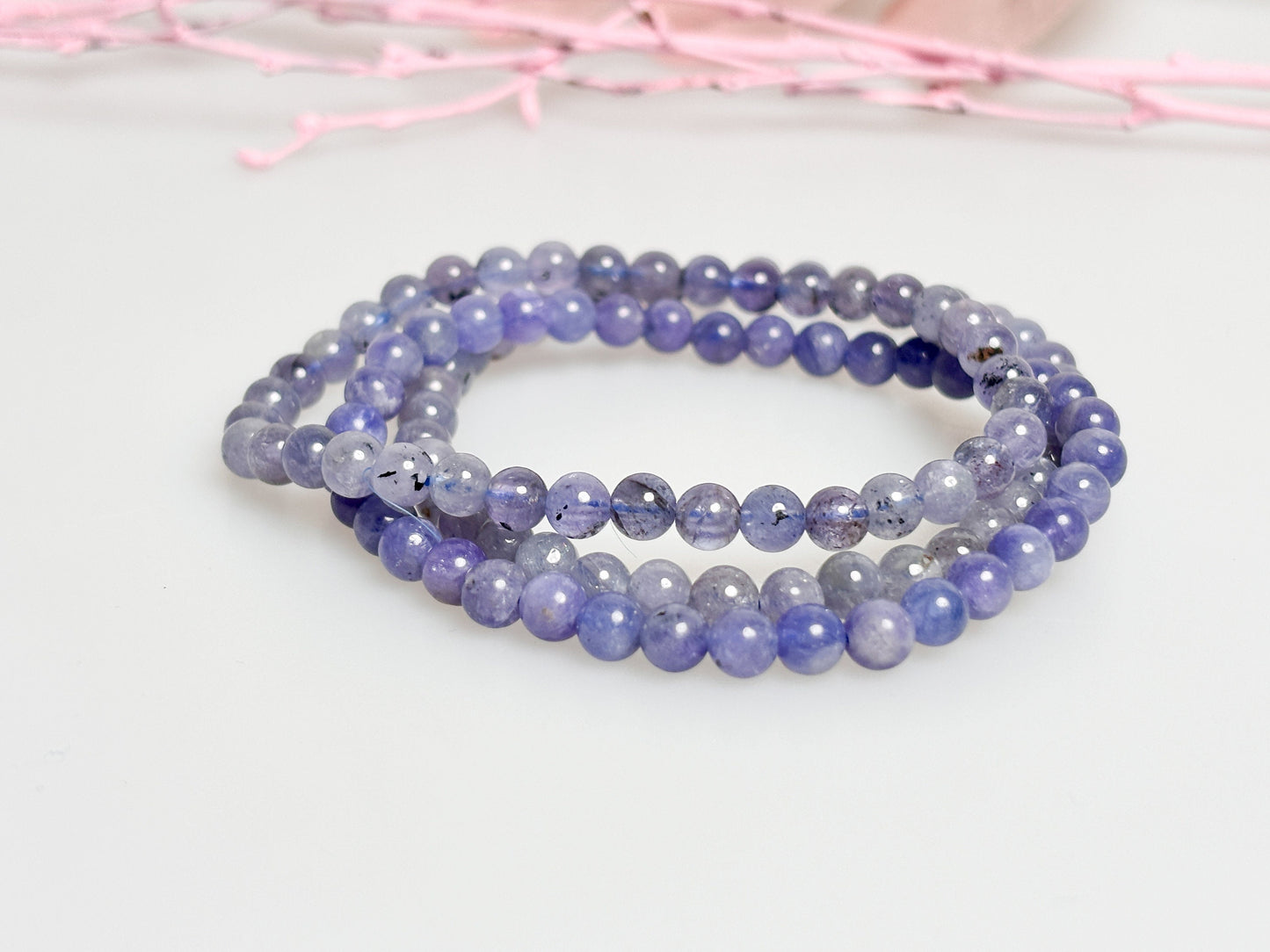 Elegant Tanzanite: Pearl Bracelet, 17.5cm Length
