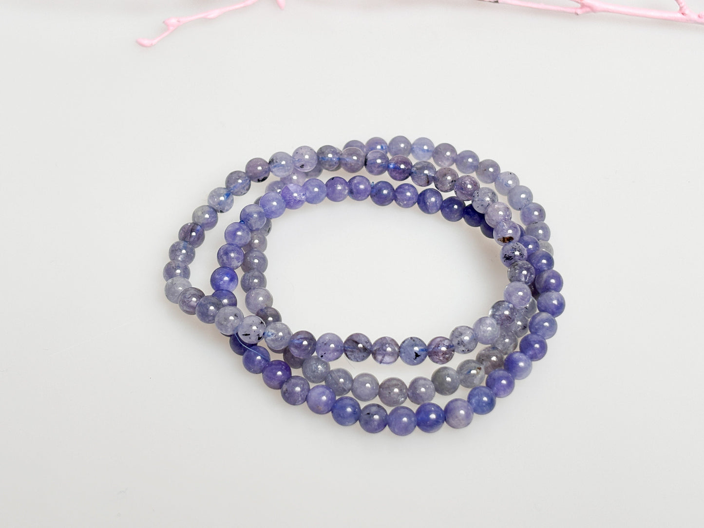 Elegant Tanzanite: Pearl Bracelet, 17.5cm Length