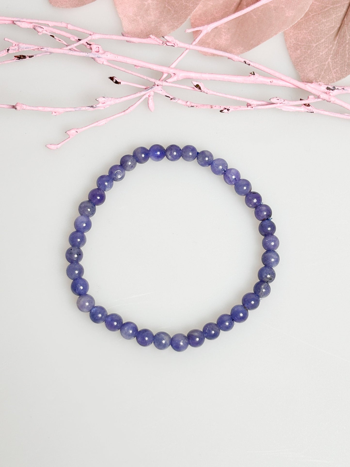 Elegant Tanzanite: Pearl Bracelet, 17.5cm Length