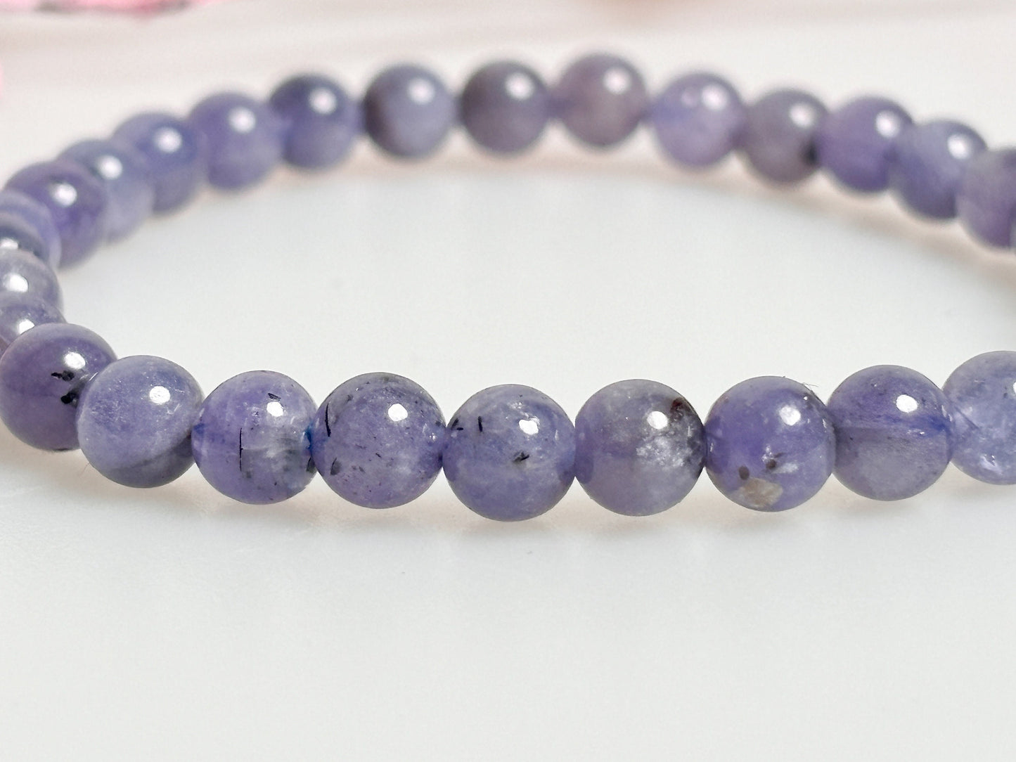 Elegant Tanzanite: Pearl Bracelet, 17.5cm Length