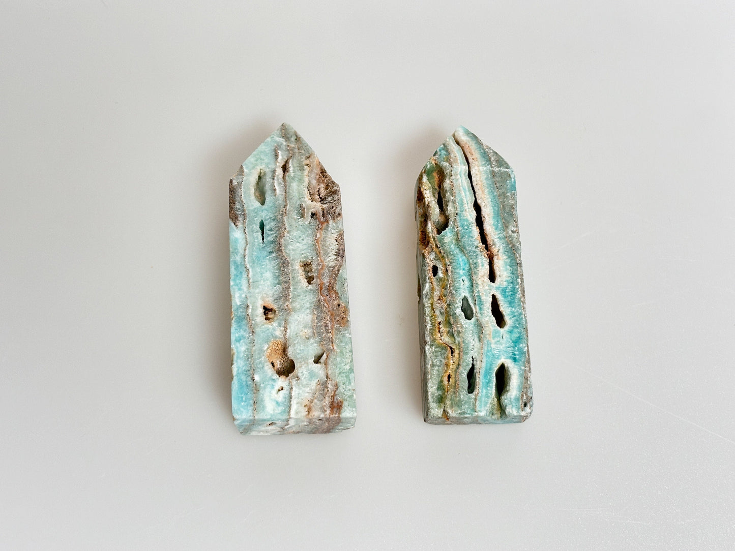 Sea Breeze Magic: Caribbean Calcite Tower for Home and Office