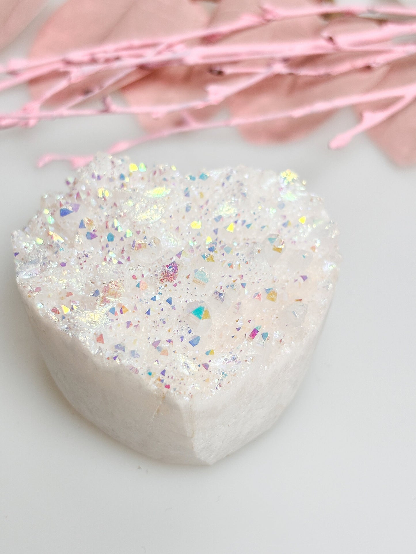 Magical Angel Aura Crystal Heart - Energy and Beauty Combined