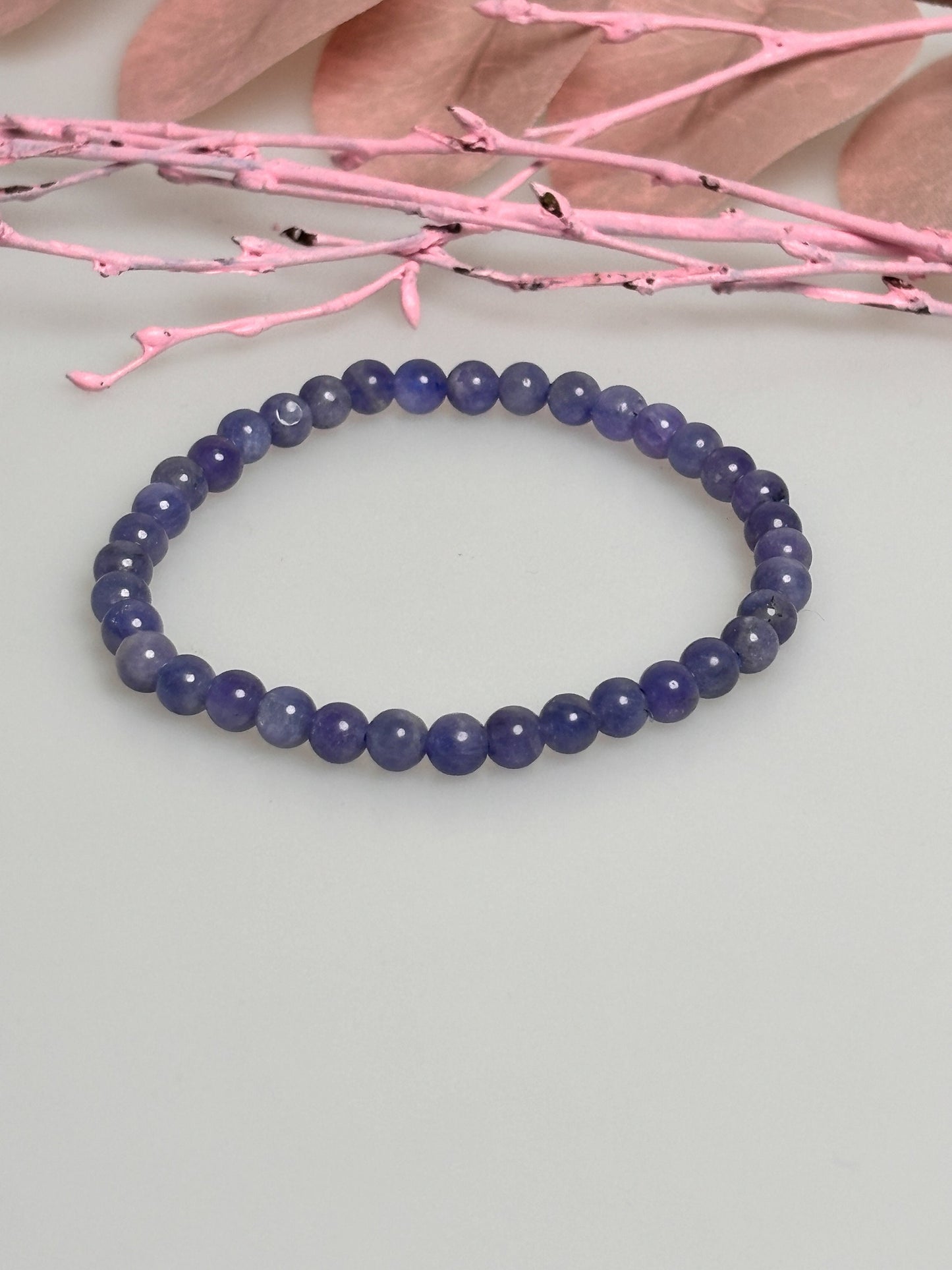Elegant Tanzanite: Pearl Bracelet, 17.5cm Length