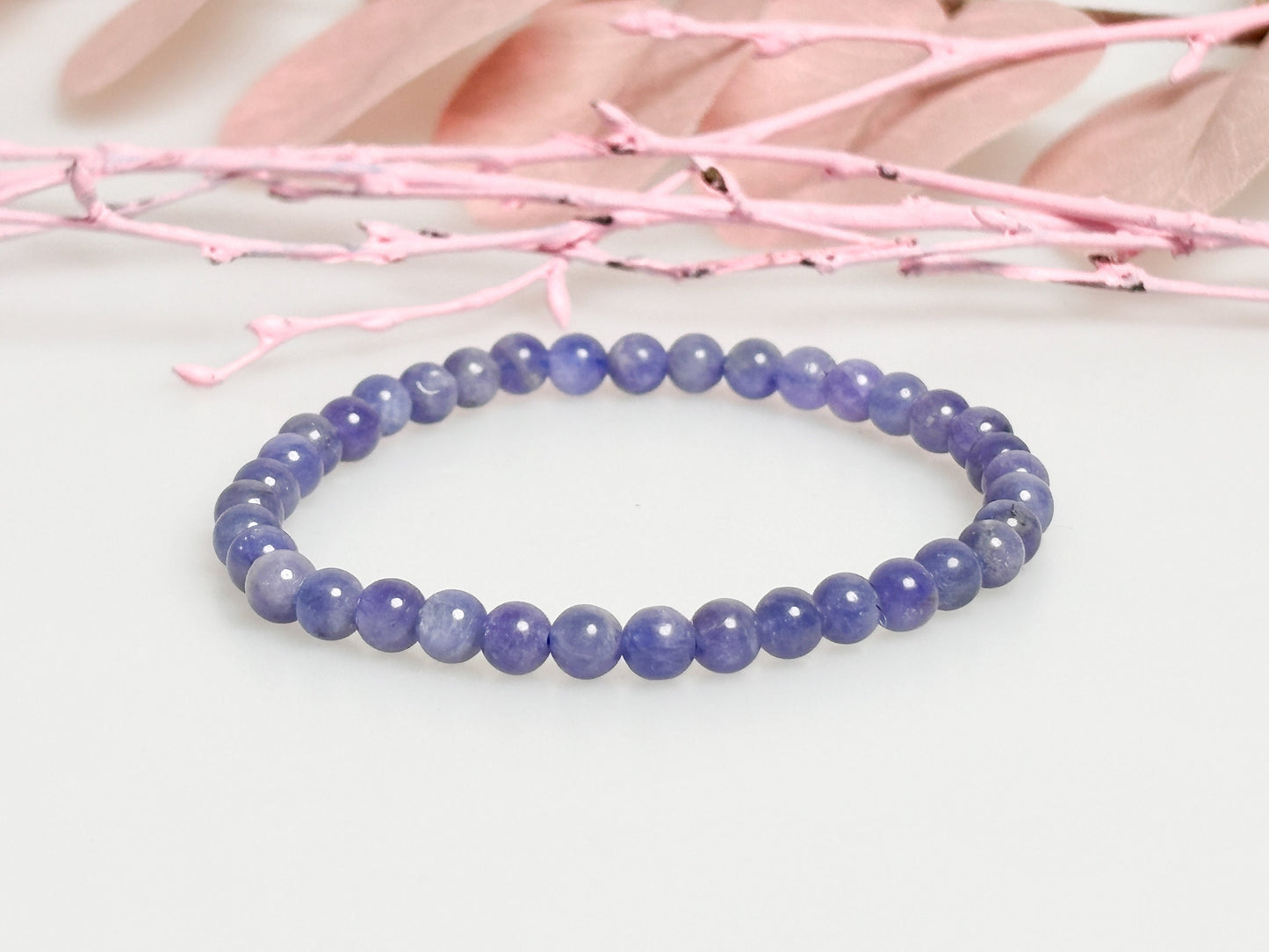 Elegant Tanzanite: Pearl Bracelet, 17.5cm Length