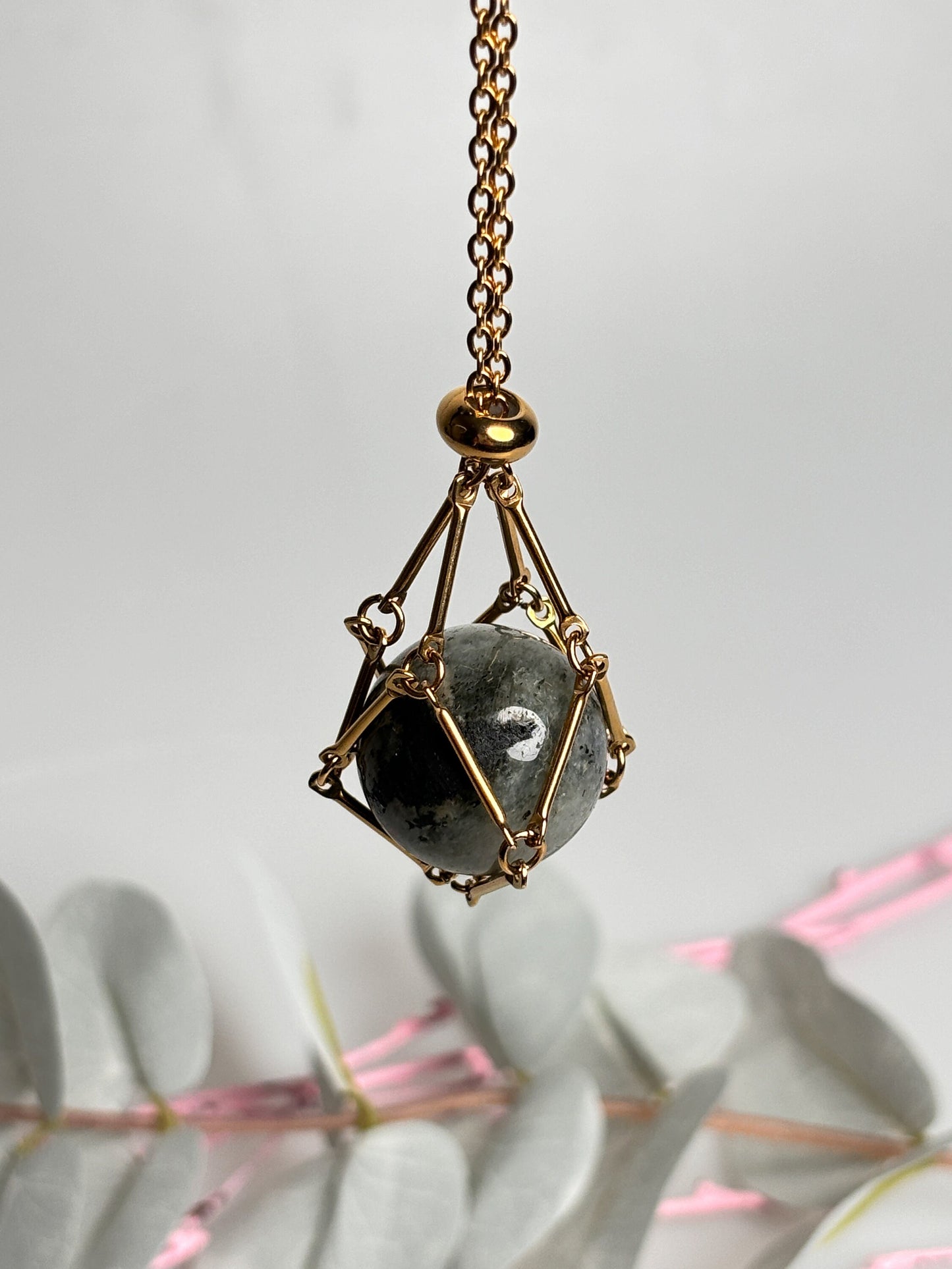 Chain for tumbled stones | Cage chain | Gemstone net chain | Gemstones