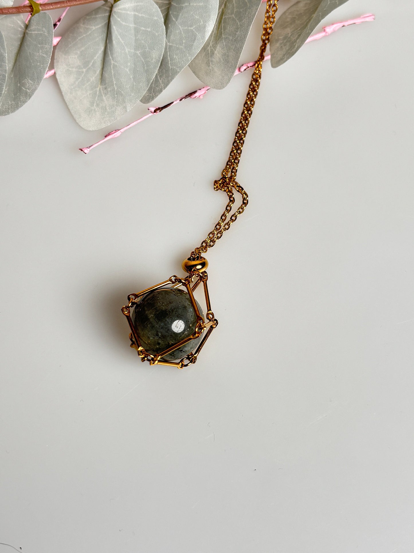 Chain for tumbled stones | Cage chain | Gemstone net chain | Gemstones