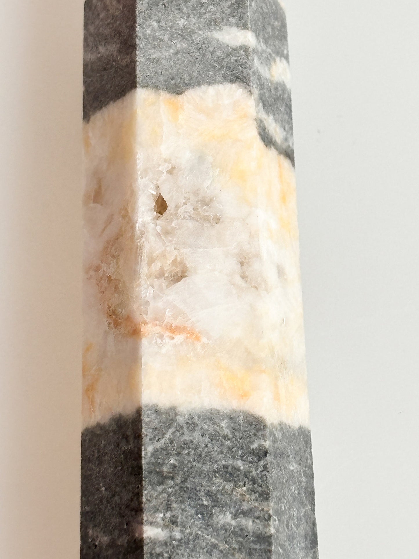 Pink Zebra Jasper Tower - Natural Jewelry, 9.3x2.6cm, 100g