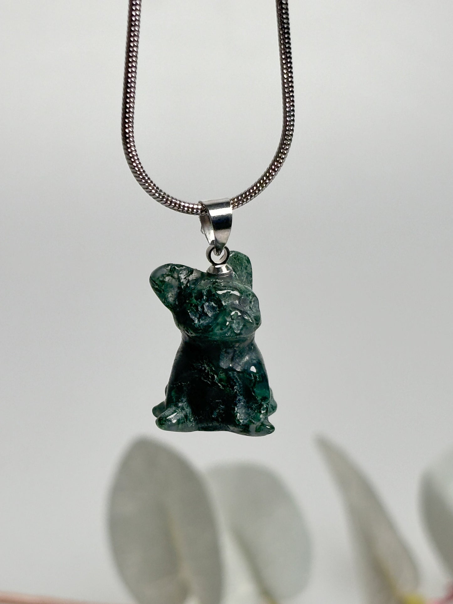 Ocean Jasper Dog-Shaped Pendant, 1.7x1.3cm - Unique Gemstone Jewelry