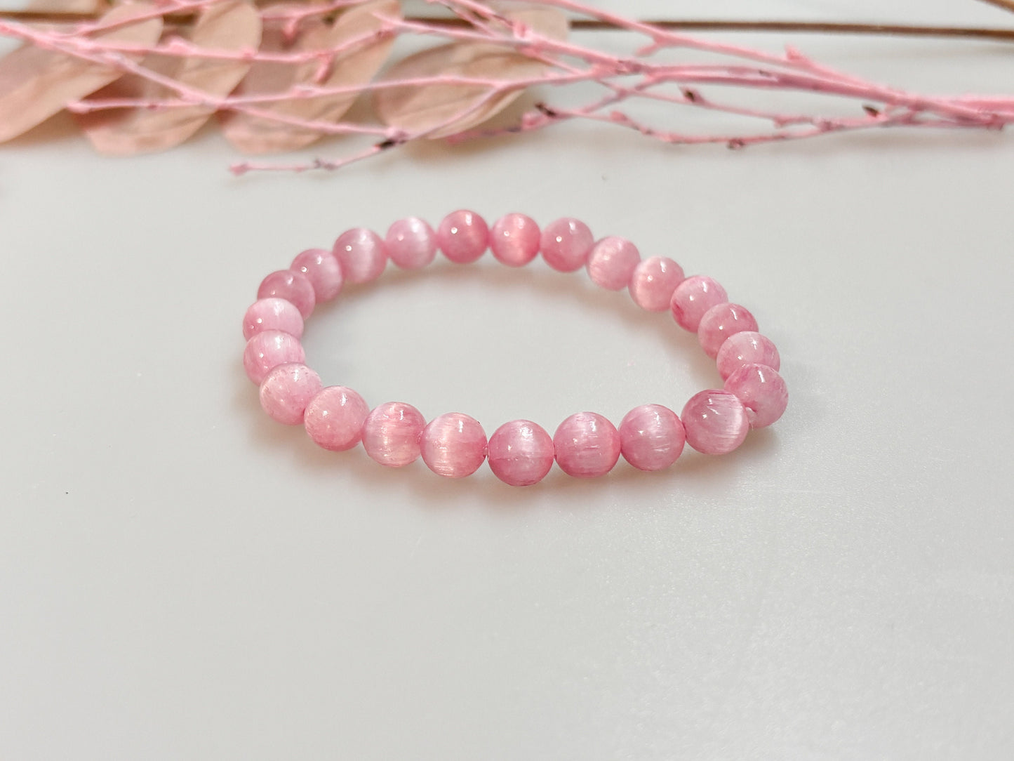 Elastic Selenite Bracelets 8mm | Summer Colors | Handmade Jewelry | Spiritual Energy | Gift Idea