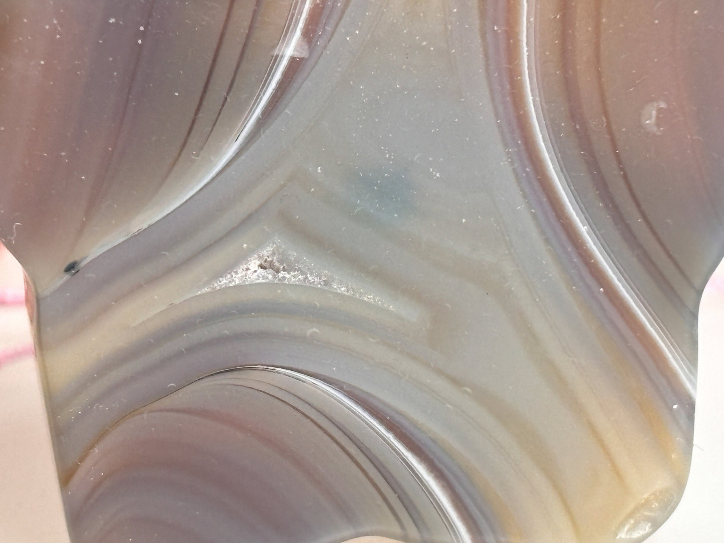 Agate decorative stars with great banding – size approx. 5.3x1.2 cm, 57g – Unique decoration for your home or office