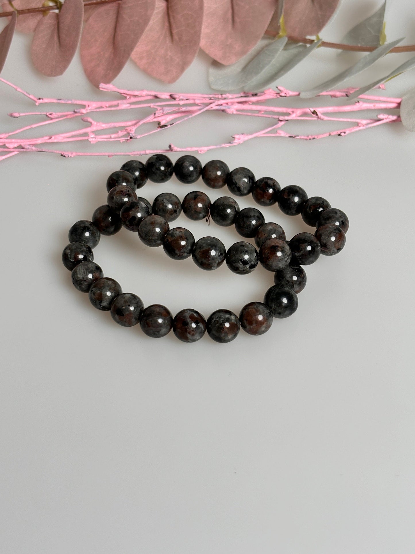 Yooperlite Beaded Bracelet Elastic 10mm - Luminous Natural Stone Bracelet, Healing Crystal Energy, Handmade Jewelry