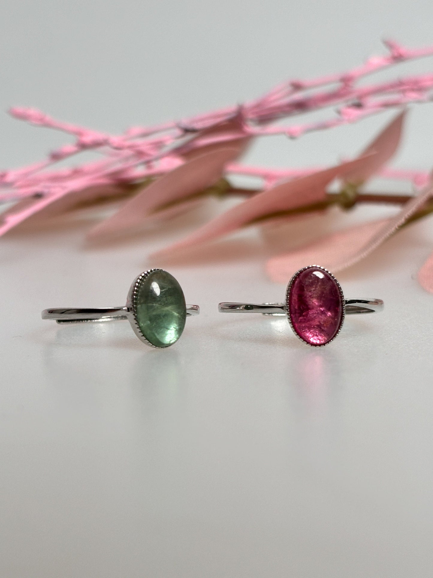 Adjustable Tourmaline Silver Ring 925 - Elegant jewelry for every occasion, high quality and customizable