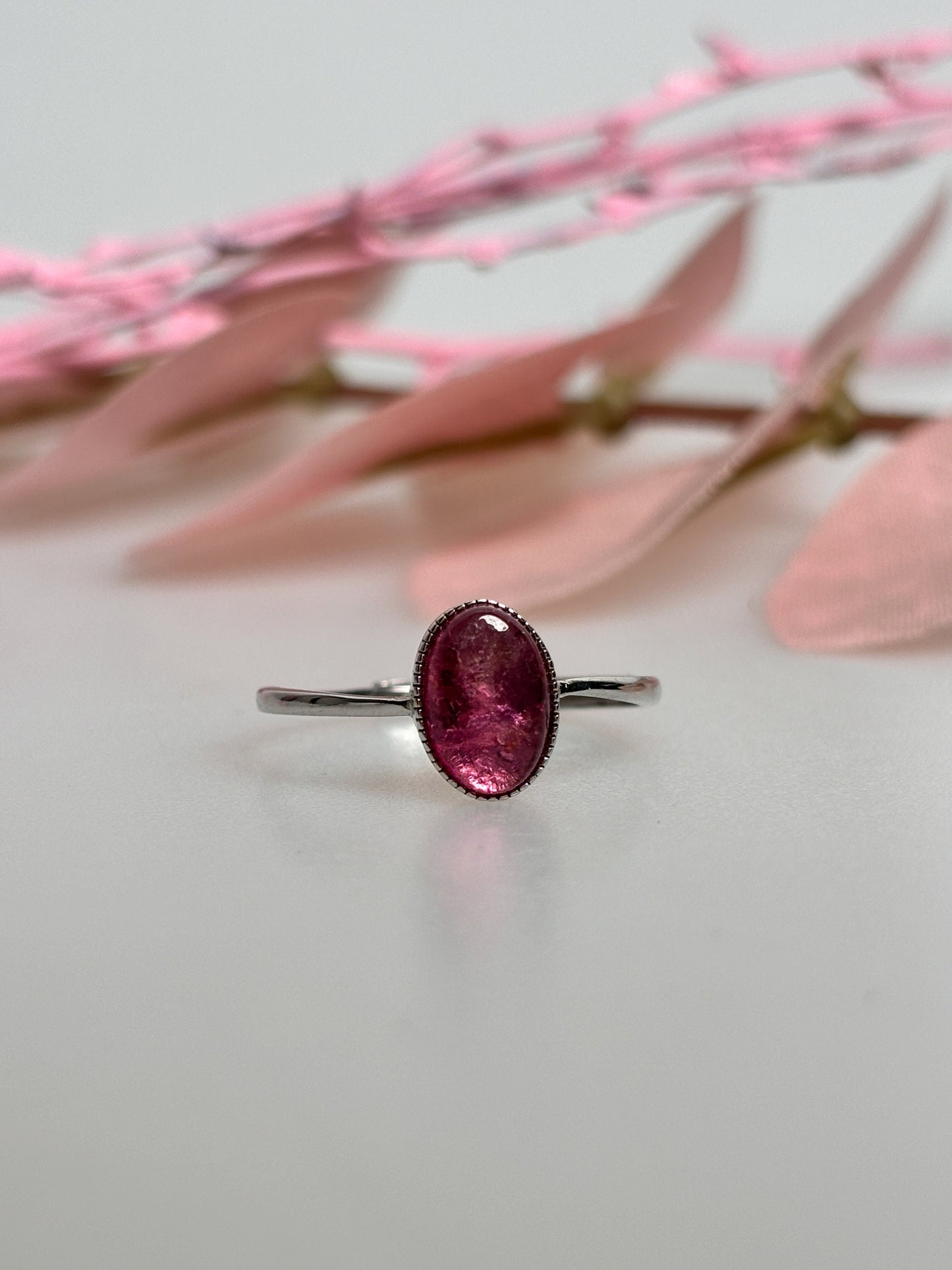 Adjustable Tourmaline Silver Ring 925 - Elegant jewelry for every occasion, high quality and customizable